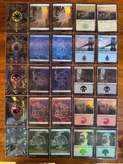 MTG Venom Raised Foil Mana Symbiote FULL SET Secret Lair Spider Man NM+ w/ extra - Image 1