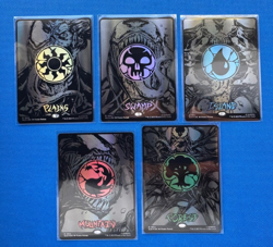 MTG Venom Raised Foil Mana Symbiote FULL SET Secret Lair Spider Man NM+ w/ extra - Image 3