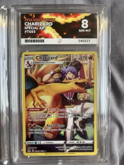 Pokemon TCG Charizard Vstar SWSH 262 & Charizard Lost Origin TG03 ACE 8 - Image 3