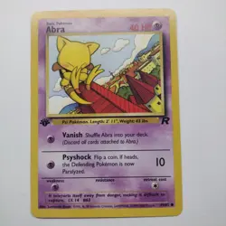 Pokemon TCG Abra Team Rocket 49 Regular 1st Edition Common - LP - Image 1
