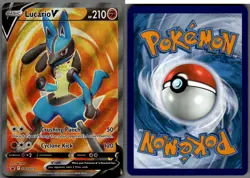 2022 Pokemon, Sword & Shield Promos, #SWSH213 Lucario V, Holo Black Star Promo - Image 1
