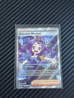 Acerola's Mischief 165/132 Mega Evolution Pokemon Full Art Trainer - Image 1