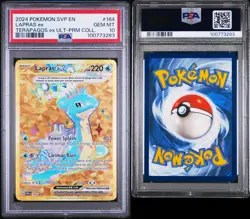 Pokemon PSA 10 GEM MT Lapras ex SVP 164 Premium Collection Promo Holo S#4070 - Image 3