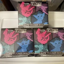 Pokemon TCG Sword & Shield Evolving Skies ETB NEW Sealed Elite Trainer Box - Image 1