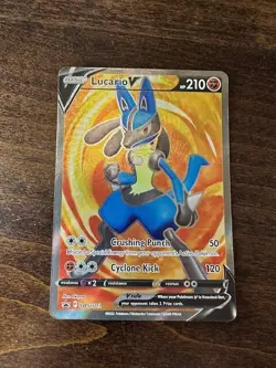 Pokemon TCG Lucario V SWSH Black Star Promos SWSH213 Holo Promo. US shipping. - Image 1