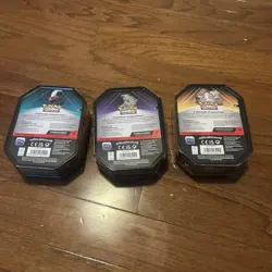 Pokemon TCG Triple Whammy Tin Set of Darkrai, Tyranitar & Slaking. Sealed - Image 3