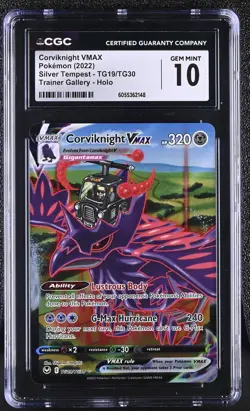 CORVIKNIGHT VMAX Silver Tempest Holo #TG19 CGC 10 Gem Mint Pokemon - Image 1