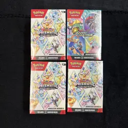 3x Pokemon Prismatic Evolutions & 1x Journey Together Booster Bundle Lot Sealed - Image 1