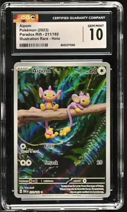 AIPOM Paradox Rift Illustration Rare #211 CGC 10 Pokemon [Nostalgium] - Image 1