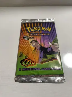 Pokemon TCG 2000 Gym Challenge Giovanni Factory Sealed Booster Pack - Image 1
