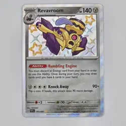 Revavroom 193/091 Shiny Rare Holo NM Pokemon TCG Scarlet Violet Paldean Fates - Image 1