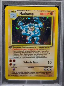 2000 POKEMON 2-PLAYER CD-ROM STARTER SET 1ST ED COSMOS FOIL MACHAMP-HOLO PSA 7 - Image 4