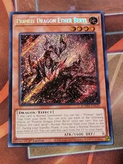 Yugioh! Primite Dragon Ether Beryl - BLMM-EN130 - Secret Rare NM - Image 1