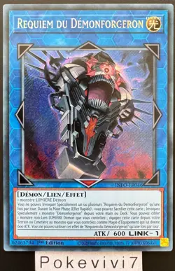 Carte YU-GI-OH! REQUIEM DU DEMONFORGERON INFO-FR046 Secret Rare NEUF - Image 1