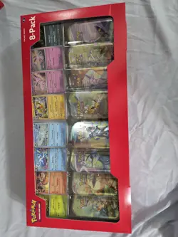 Prismatic Evolutions Mini Tins Box 8 Pieces With Promo Cards - Image 1