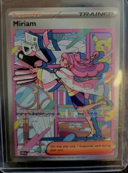 Pokemon Miriam Alt Art SV 251/198 Full Art Trainer Condition Rare Card - Image 1