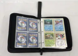 Pokemon Leather Bound Binder With Cards And 30 Page Mini Binder Great Condition - Image 4