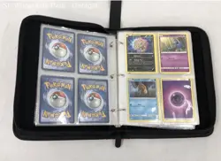 Pokemon Leather Bound Binder With Cards And 30 Page Mini Binder Great Condition - Image 5