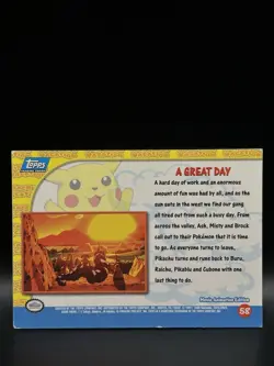 A Great Day #58 (Holo) - Topps: Pokemon Pikachu’s Vacation Card - DMG - Image 4