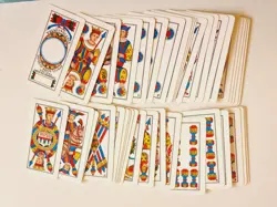CARTE DA GIOCO TREVISANE PLASTIFICATE DAL NEGRO SCOPA ORIGINAL PLAYING CARDS NEW - Image 3