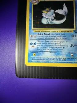 Pokemon TCG Vaporeon Holo Rare Card 12/64 Jungle Set, Vintage 1999 LP - Image 3