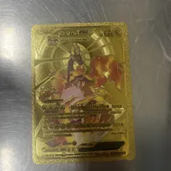 Pokemon Charizard VMAX 586HP Gold Foil Fan Art Card SMP 26-44 - Image 1