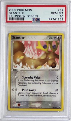 Pokemon EX Unseen Forces #32 Stantler PSA 10 Card GEM MINT! Trusted Seller Pop 7 - Image 1