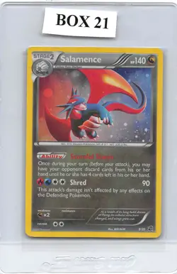 Salamence 8/20 - SWIRL Cosmos Holo - Dragon Vault Promo - POKEMON CARD - MP - Image 1