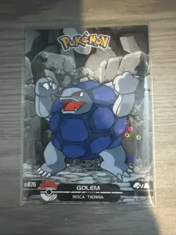 2025 Pokemon Crystal Card Collection Black Dark Edition #076 Golem Holo - Image 1
