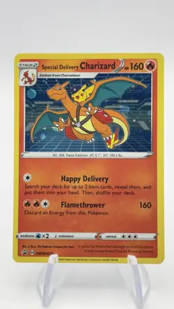 Pokemon Charizard - Special Delivery Charizard - SWSH075 - Promo Card - Holo TCG - Image 2