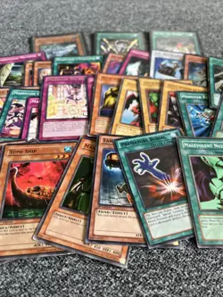 1996 Kazuki Yu-Gi-Oh Trading Cards Lot Of55 Conditions Vary - Heavily Played Mix - Image 3