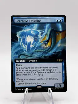 Deceptive Frostkite 0059 Extended Art Commander: Tarkir: Dragonstorm TDC MTG NM - Image 1