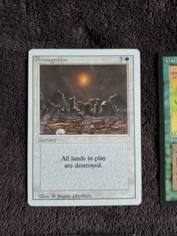 mtg lot Armageddon, Meekstone, Gaea's touch, Pit scorpion, blessing, water wurm - Image 2