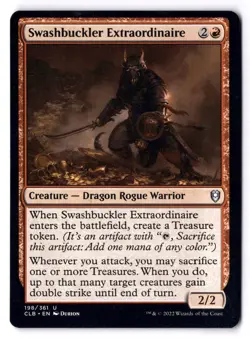 Swashbuckler Extraordinaire NM* Commander Baldur Gate 198/361 mtg -UnltdCards - Image 1