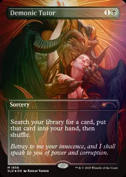 *Presale* Demonic Tutor FOIL - MTG Secret Lair Artist Series Kieran Yanner - Image 1