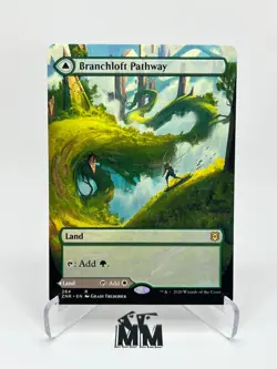 Branchloft Pathway BORDERLESS Zendikar Rising MTG Magic Near Mint NM English - Image 1