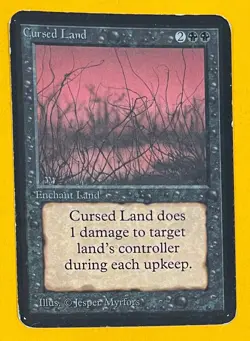 MTG CURSED LAND Alpha (OldManMTG 008-244) - Image 1