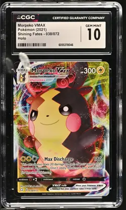 MORPEKO VMAX Shining Fates Holo Rare #038 CGC 10 Pokemon [Nostalgium] - Image 1