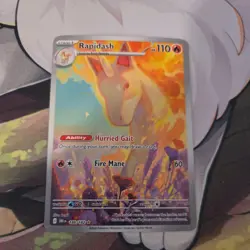 Pokemon TCG Scarlet and Violet Destined Rivals Rapidash 189/182 NM - Image 1