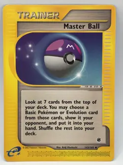 Master Ball - 143/165 Expedition Base Set - Pokemon TCG - 2002 LP - Image 1