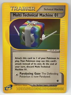 Pokemon Expedition Set Multi Technical Machine 01 144/165 LP - Image 1