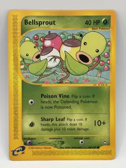 Pokemon TCG Bellsprout Common Regular Aquapolis 68/147 LP - Image 1