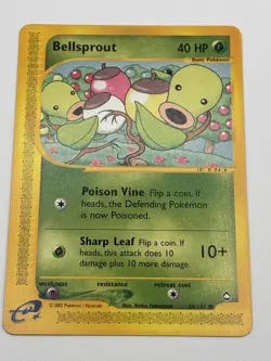 Pokemon TCG Bellsprout Common Regular Aquapolis 68/147 LP - Image 2