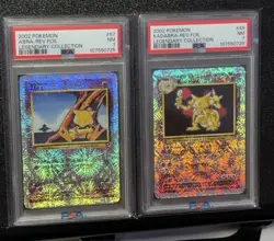 PSA 7 Abra 67/110 AND Kadabra 49/110 Reverse Holo Legendary Collection Pokemon! - Image 1