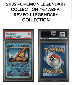 PSA 7 Abra 67/110 AND Kadabra 49/110 Reverse Holo Legendary Collection Pokemon! - Image 2
