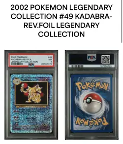 PSA 7 Abra 67/110 AND Kadabra 49/110 Reverse Holo Legendary Collection Pokemon! - Image 3