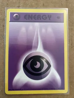 Pokemon TCG Psychic Energy Base Set 101/102 1st Edition Never Played Near Mint - Image 1