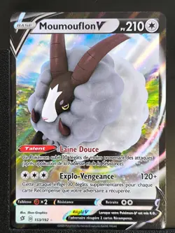 Carte Pokemon Moumouflon V 153/192 EB02 Clash Des Rebelles Epee Bouclier FR - Image 2