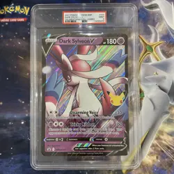 Pokemon PSA 9 Dark Sylveon V SWSH134 Jumbo Celebrations Black Star Promo Mint - Image 1