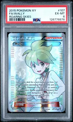 2015 POKEMON XY ROARING SKIES #107 FULL ART/WALLY PSA 6 - Image 1
